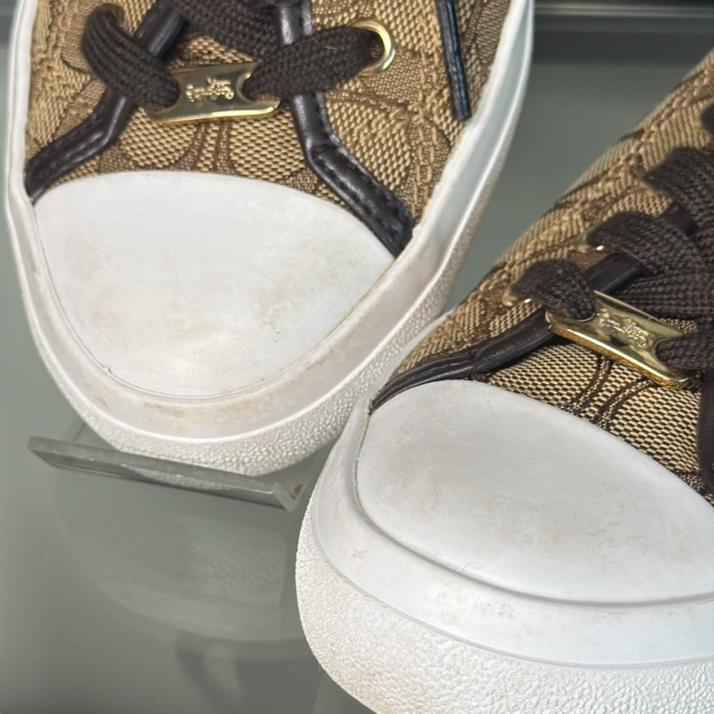 Classic COACH Empire Signature Logo Sneakers 7.5 - Picture 3 of 9